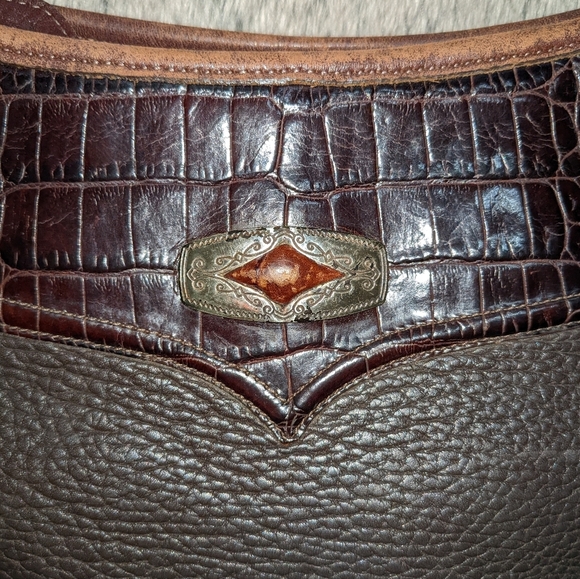 Brighton Vintage Leather Bag Brown 812350 - Picture 4 of 10